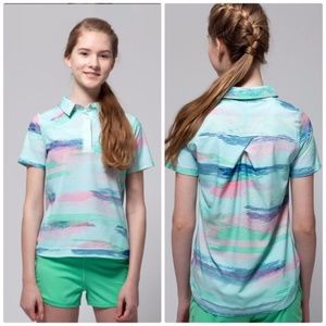 Ivivva Girls to the Tee Ocean Motion polo, 7